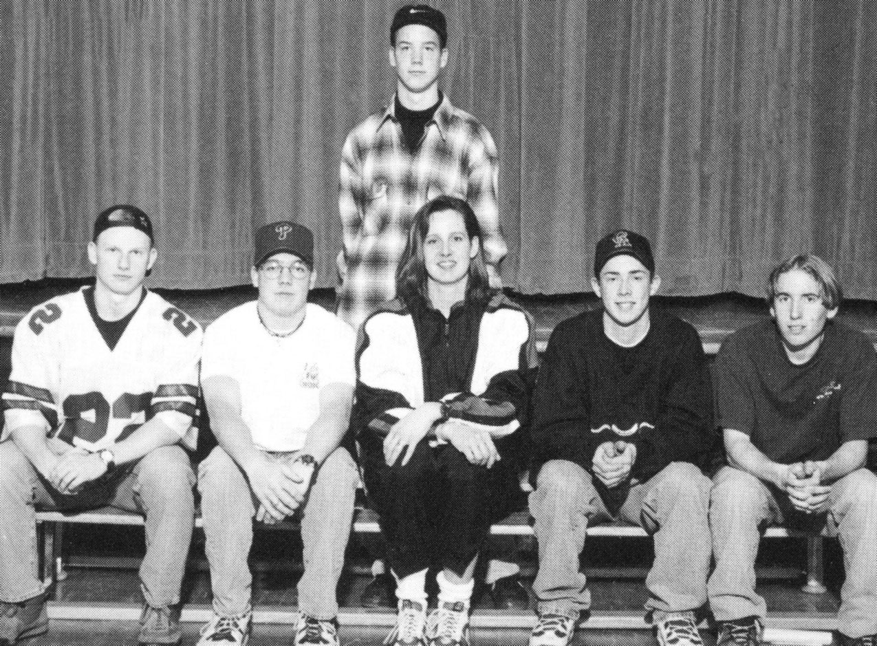 (Click to magnify) FRONT ROW: Jay White, Dan Banks, Ms. Dobson, Sean Bush, Wes Holden; BACK ROW: Jarred Lehman.
