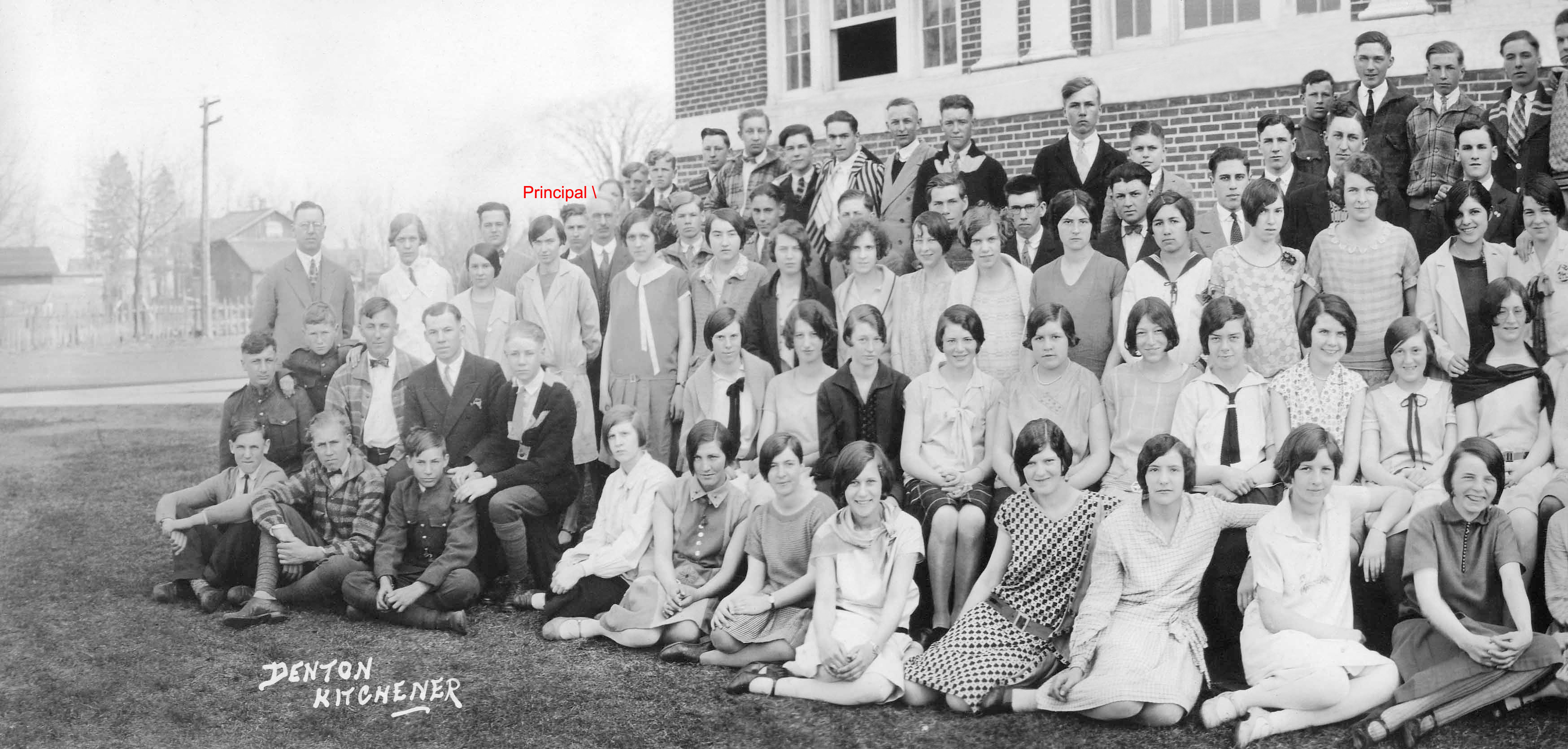 (Click to magnify (multiple levels of magnification)) ... warning very large file size. There is some debate as to the actual date when this was taken, but the final third of the photo shows May 28; I assume this means May 1928. There is no one alive now 