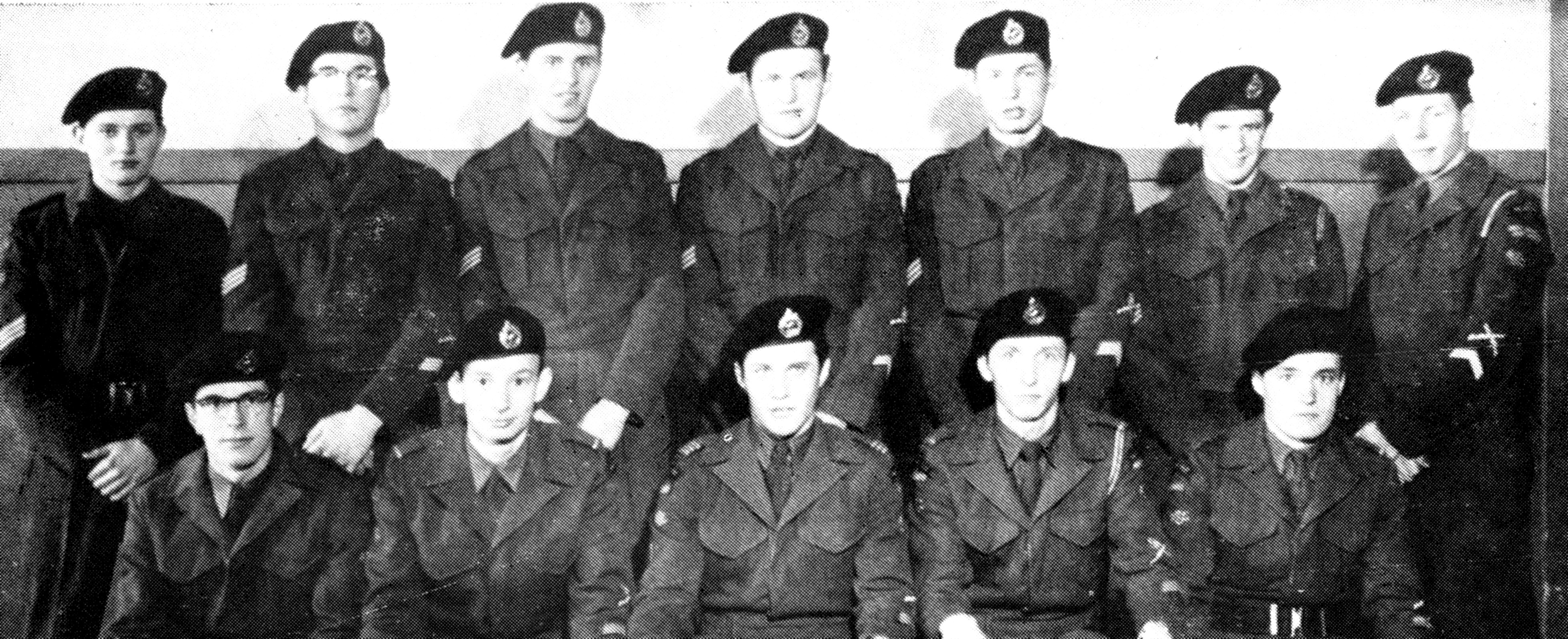 (Click to magnify) FRONT ROW: D. Arbuckle, D. Rothwell, G. Barton, J. Campbell, J. Kennedy; BACK ROW: R. Wallace, N. Taylor, G. Elliot, D. Culbert, G. Feasby, C. Todd, A. Thompson.