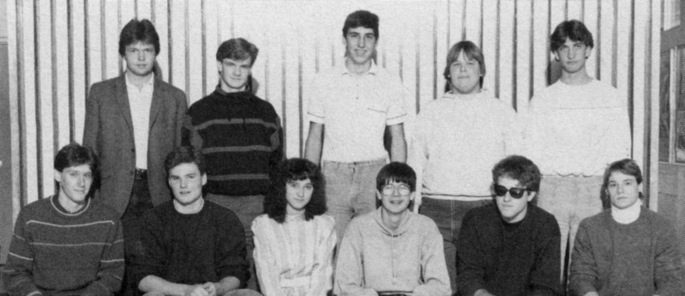 (Click to magnify) FRONT ROW: Rob MacNaughton, Bruce Hall, Michelle Rawnsley, Dave Straughan, Jeff Vance, Steve Hackner; ***BACK ROW: Dave Gribble, Dale Winder, Paul Salvini, Bryon Watts, Ed Johnson.