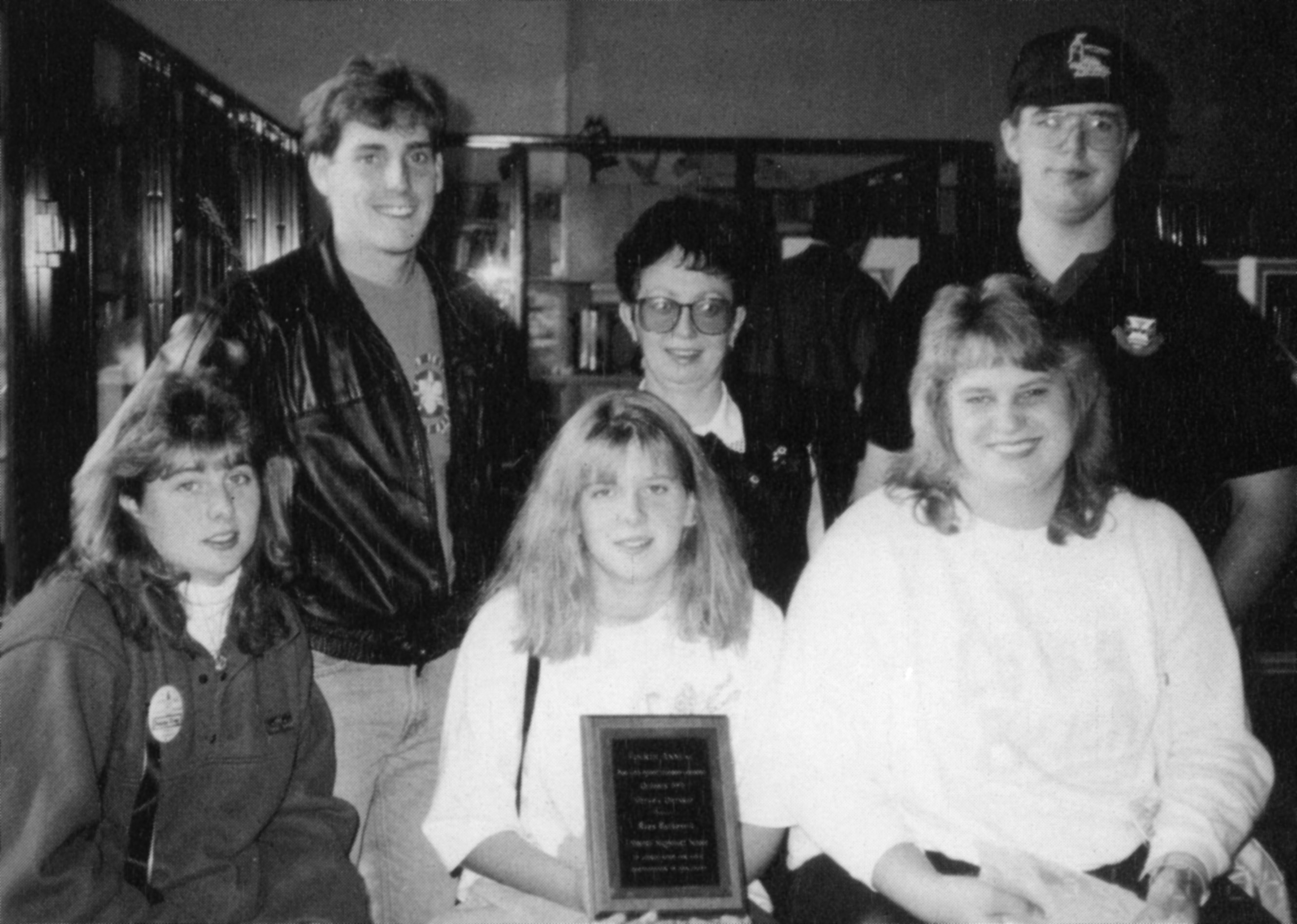 (Click to magnify) FRONT ROW: Denise Clegg, Stavey Bell, Tina Jansen; ***BACK ROW: Ian Davidson, Dawne Duckworth, Kevin Hoover.